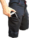 Urban Cycling Apparel The Single Tracker - Bolsillos Cortos para Bicicleta de montaña MTB con Cierre, Forro Interior