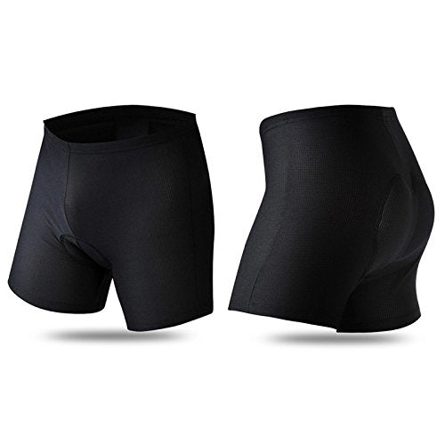Wolfbike - Pantalones Cortos de compresión para Hombre, Acolchados, de Gel, 3D, para Ciclismo