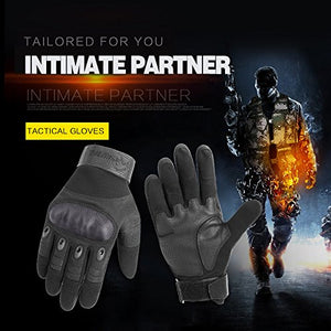 Brosaur Guante táctico multifunción Hombre - Guantes al Aire Libre - Guantes de Dedo Completo Guantes de Moto Guantes de Bicicleta como Guantes de protección Alpinismo