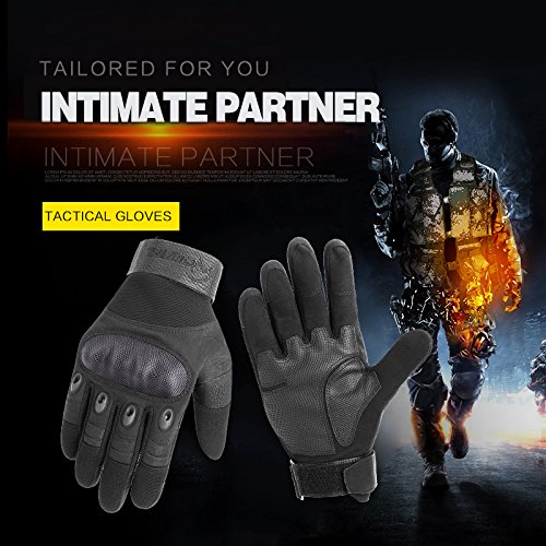 Brosaur Guante táctico multifunción Hombre - Guantes al Aire Libre - Guantes de Dedo Completo Guantes de Moto Guantes de Bicicleta como Guantes de protección Alpinismo