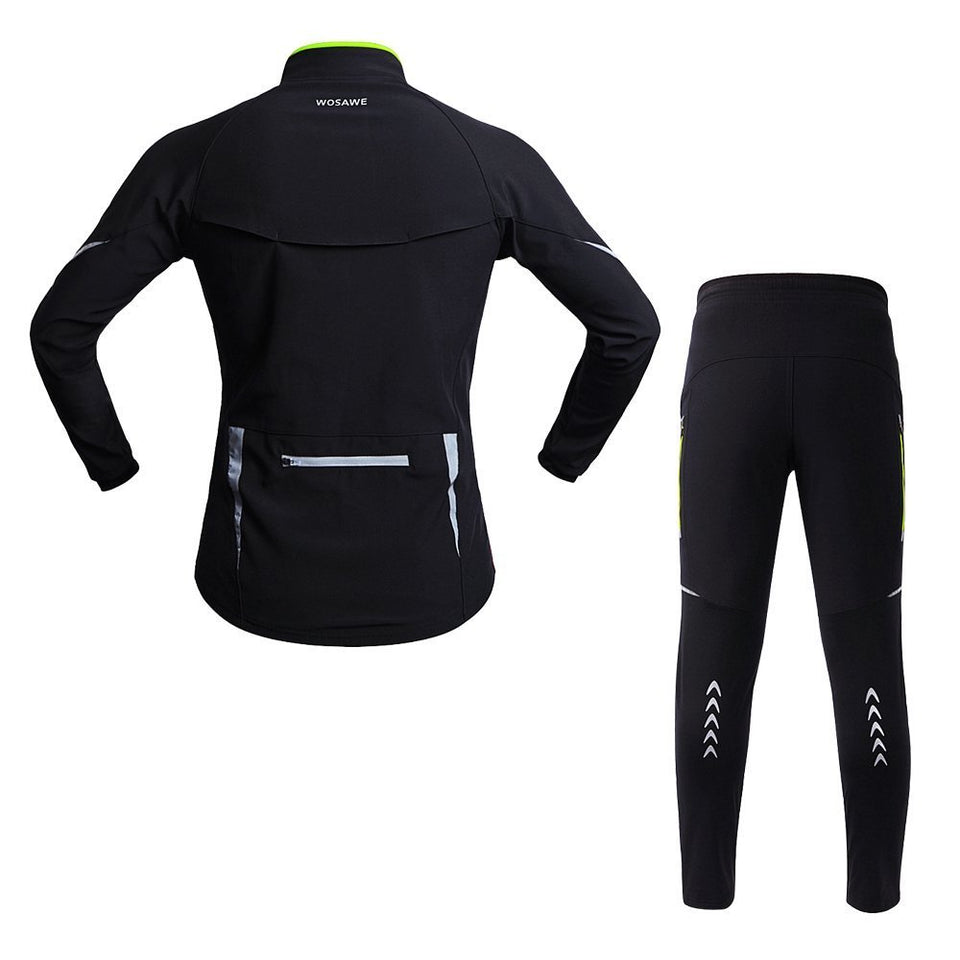 Wolfbike Chaqueta de Ciclismo Camiseta de Manga Larga Capa Exterior Viento para Ropa