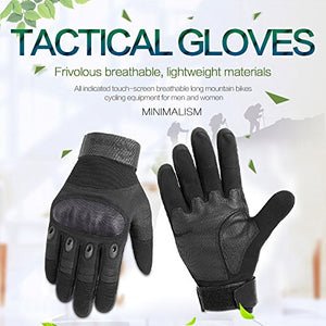 Brosaur Guante táctico multifunción Hombre - Guantes al Aire Libre - Guantes de Dedo Completo Guantes de Moto Guantes de Bicicleta como Guantes de protección Alpinismo