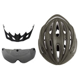 Casco de bicicleta con anteojos magnéticos extraíbles, visera para bicicleta de montaña y de carretera, cascos de ciclismo ajustables para adultos, hombres, mujeres y jóvenes, para ciclismo, montaña/carretera