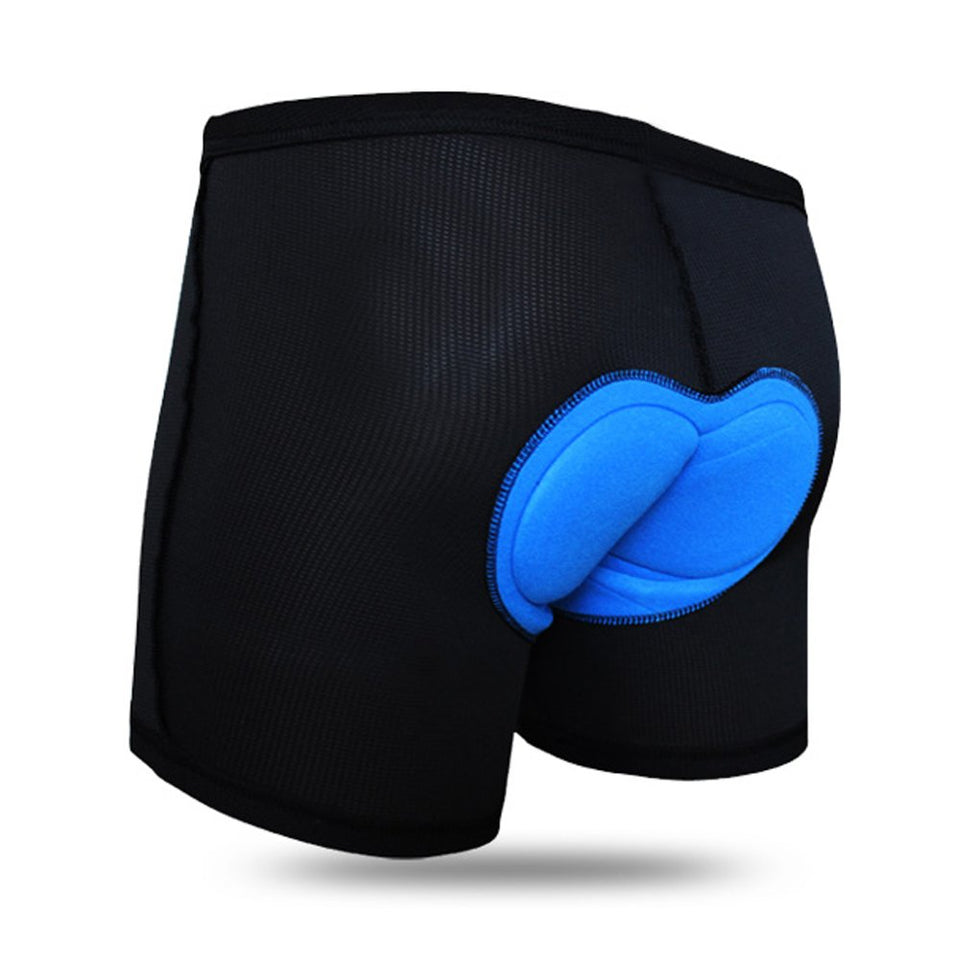 Wolfbike - Pantalones Cortos de compresión para Hombre, Acolchados, de Gel, 3D, para Ciclismo