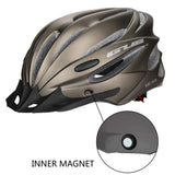 Casco de bicicleta con anteojos magnéticos extraíbles, visera para bicicleta de montaña y de carretera, cascos de ciclismo ajustables para adultos, hombres, mujeres y jóvenes, para ciclismo, montaña/carretera