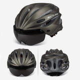 Casco de bicicleta con anteojos magnéticos extraíbles, visera para bicicleta de montaña y de carretera, cascos de ciclismo ajustables para adultos, hombres, mujeres y jóvenes, para ciclismo, montaña/carretera