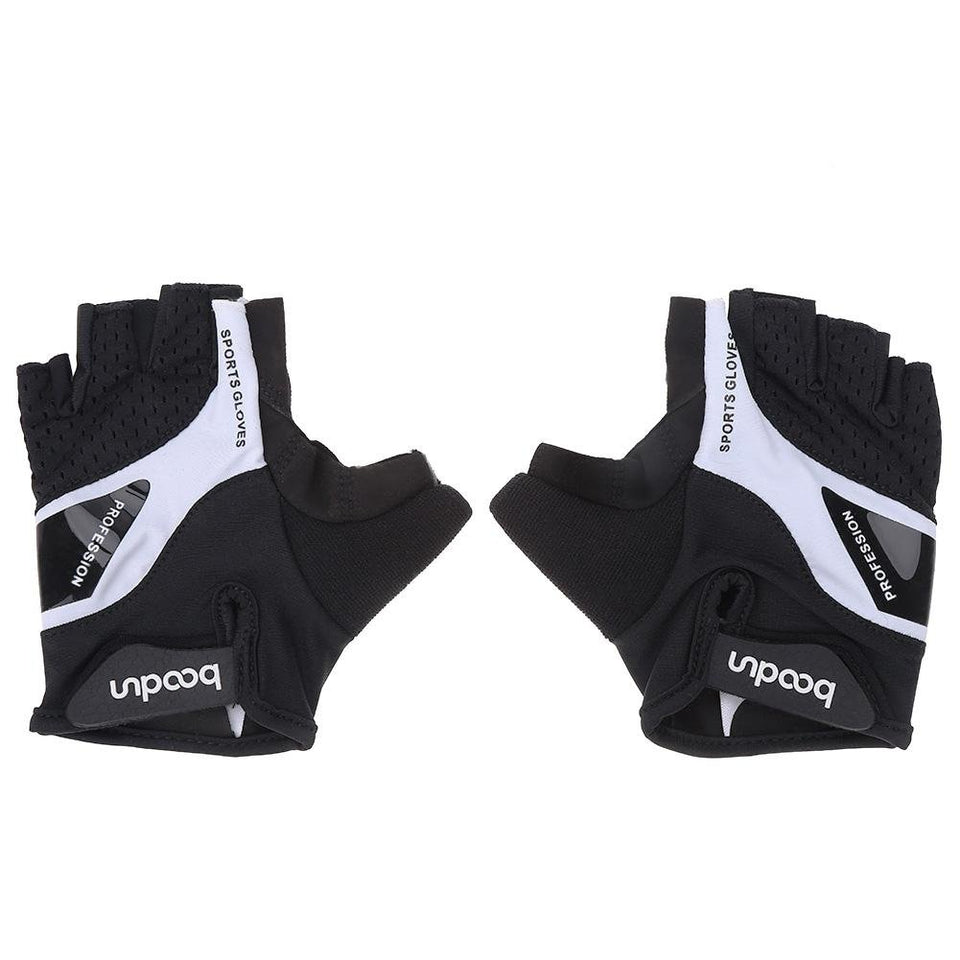 Vbestlife Guantes de Ciclismo Guantes de Medio Dedo para Bicicleta Guantes de Ciclismo Transpirables para Hombres y Mujeres Negro (par)
