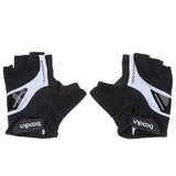 Vbestlife Guantes de Ciclismo Guantes de Medio Dedo para Bicicleta Guantes de Ciclismo Transpirables para Hombres y Mujeres Negro (par)