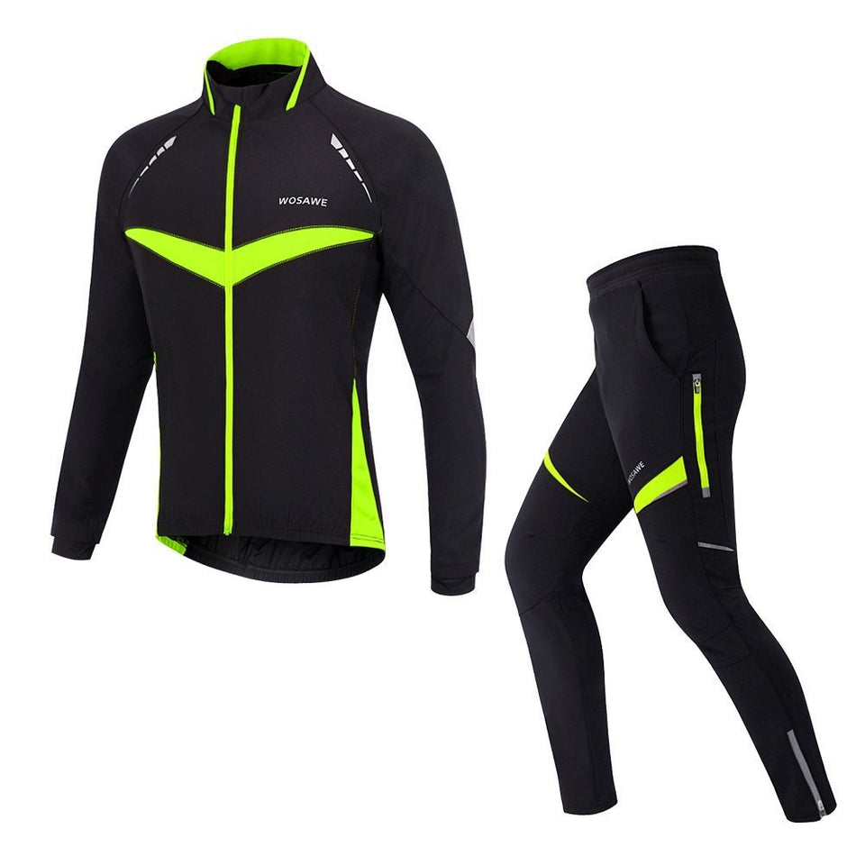 Wolfbike Chaqueta de Ciclismo Camiseta de Manga Larga Capa Exterior Viento para Ropa