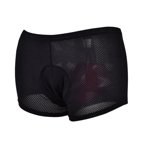 Gel 3D acolchado a prueba de golpes ropa interior de ciclismo Unisex ligero transpirable bicicleta pantalones cortos de bicicleta para hombres Mujeres Pantalones de montar de secado rápido negro - M,