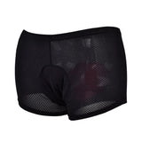 Gel 3D acolchado a prueba de golpes ropa interior de ciclismo Unisex ligero transpirable bicicleta pantalones cortos de bicicleta para hombres Mujeres Pantalones de montar de secado rápido negro - M,