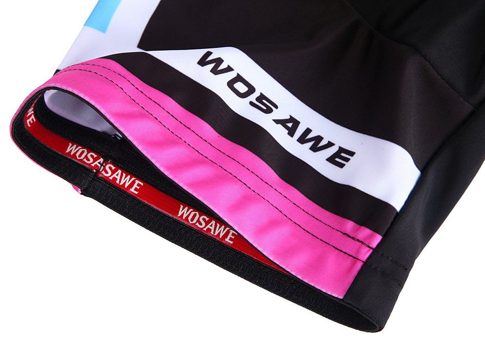 WOSAWE 2016 Manga Corta para Ciclismo para Mujer Jersey 4d Gel Acolchado Pantalones Cortos MTB Ropa de Deporte