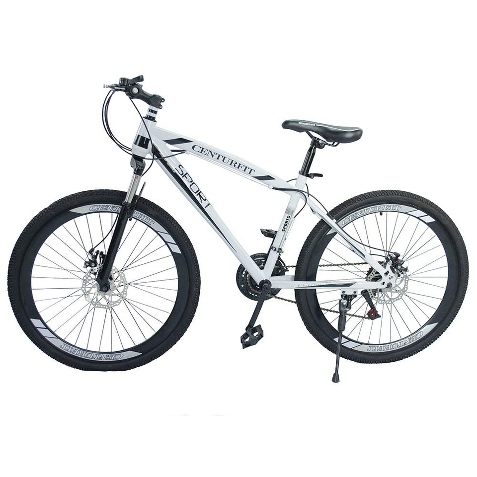 MercadoT Bicicleta Deportiva Rodada 26-21 Velocidades Centurfit Ruta (Blanco)
