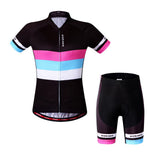 WOSAWE 2016 Manga Corta para Ciclismo para Mujer Jersey 4d Gel Acolchado Pantalones Cortos MTB Ropa de Deporte