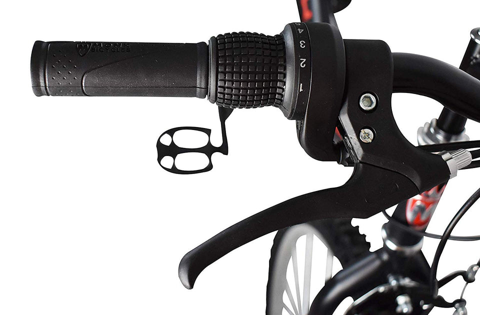 Monk Bicicleta ECONÓMICA DE MONTAÑA con PROPIEDADES REFLEJANTES STARBIKE RODADA 26 18 VELOCIDADES (Negra)