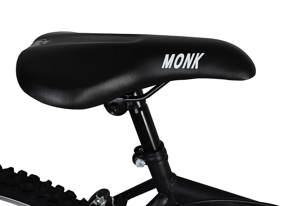 Monk Bicicleta ECONÓMICA DE MONTAÑA con PROPIEDADES REFLEJANTES STARBIKE RODADA 26 18 VELOCIDADES (Negra)