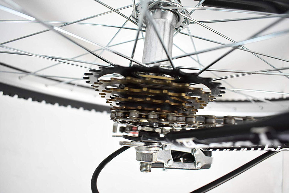 Monk Bicicleta ECONÓMICA DE MONTAÑA con PROPIEDADES REFLEJANTES STARBIKE RODADA 26 18 VELOCIDADES (Negra)