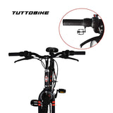 Monk Bicicleta ECONÓMICA DE MONTAÑA con PROPIEDADES REFLEJANTES STARBIKE RODADA 26 18 VELOCIDADES (Negra)