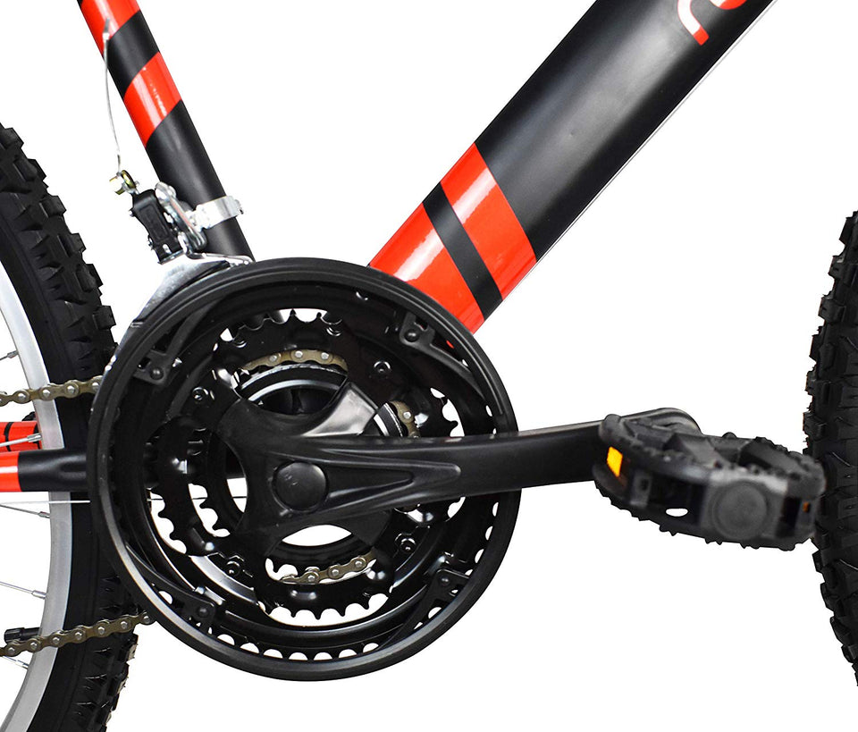 Monk Bicicleta ECONÓMICA DE MONTAÑA con PROPIEDADES REFLEJANTES STARBIKE RODADA 26 18 VELOCIDADES (Negra)